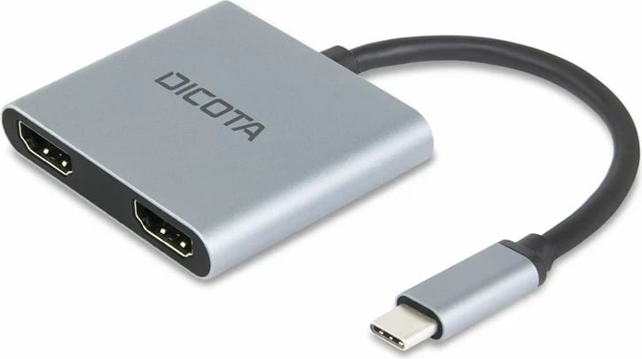 Stacion dokimi mini portativ USB-C/HDMI Dicota D32063, 4K, e argjendtë