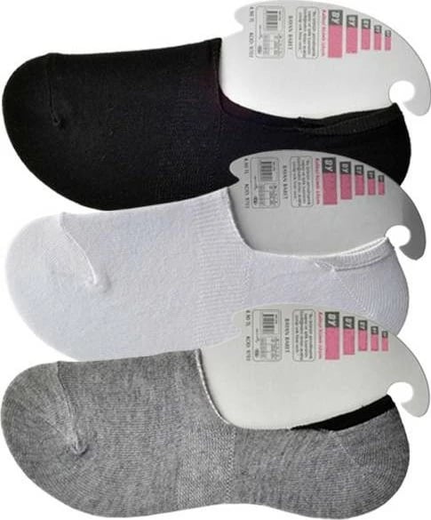 Çorape baleti femra Xmlsepetim, të zeza, të hirtë dhe të bardha 3 palë