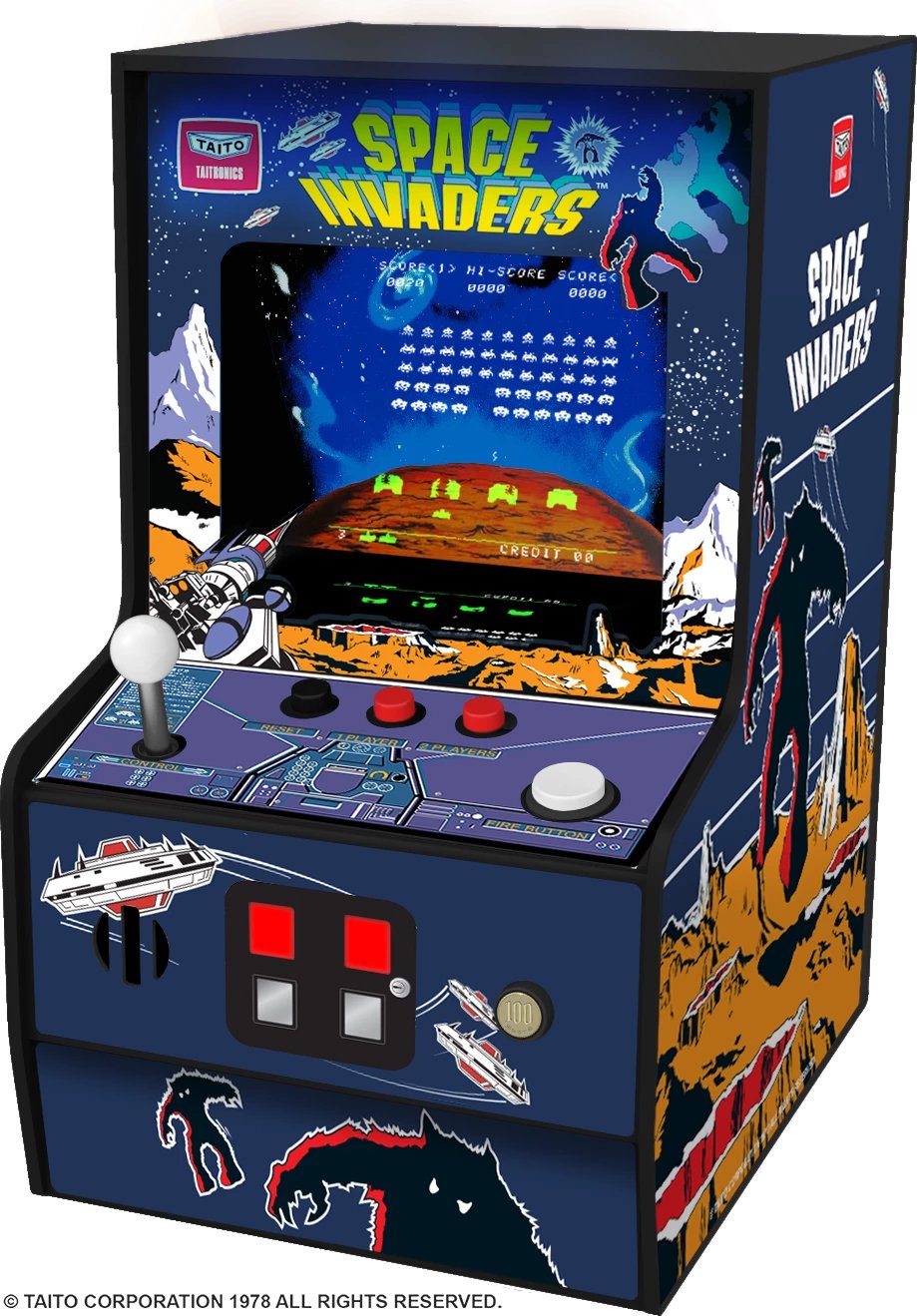 Paisje portative lojërash Space Invaders, My Arcade Micro Player, 6.75"