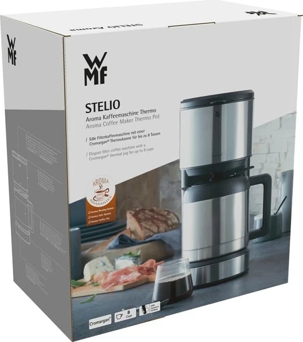 Aparat kafeje WMF Stelio 0412160011, 1 L, i zi