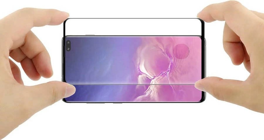 Mbrojtës ekrani për Samsung Galaxy S10 Plus Megafox Teknoloji, i zi