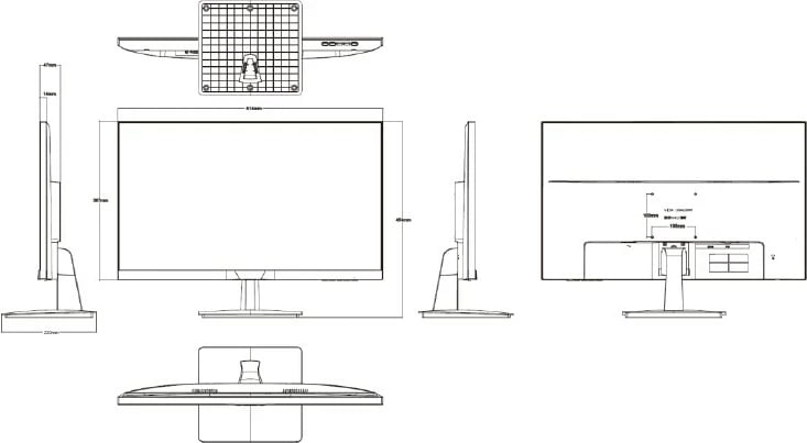 Monitor Hikvision DS-D5027FN01 27"