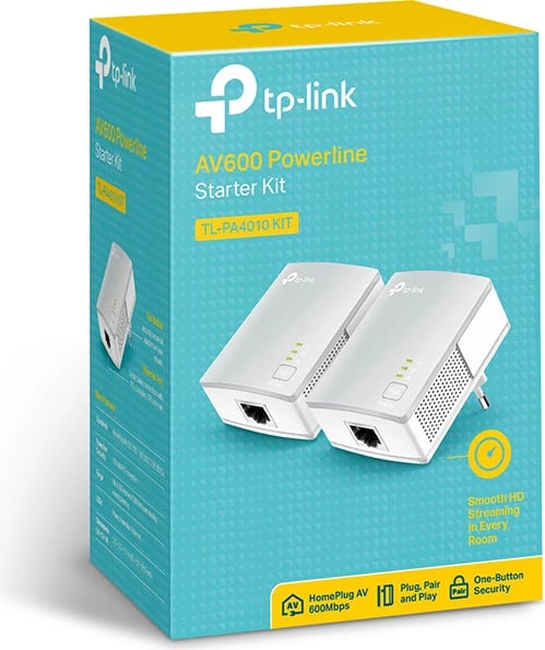 Powerline Adapter TP-LINK AV600 TL-PA4010 KIT, e bardhë