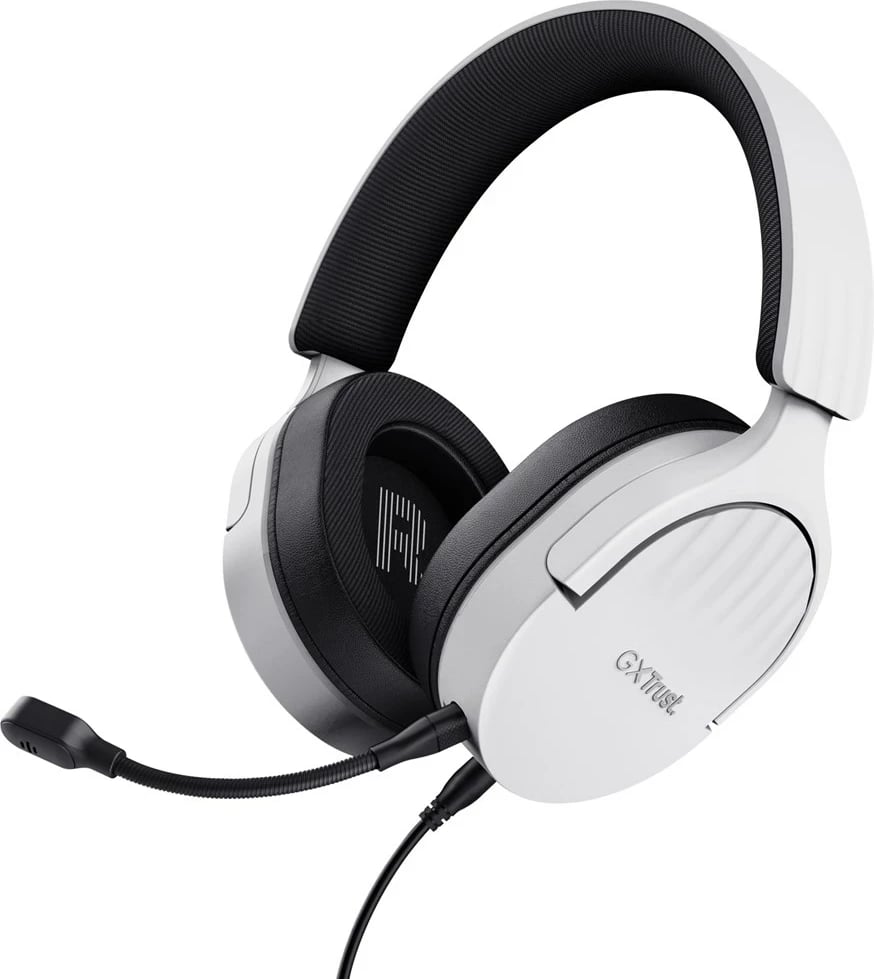 Headset Trust GXT 489W FAYZO, Gaming, E zezë, E bardhë