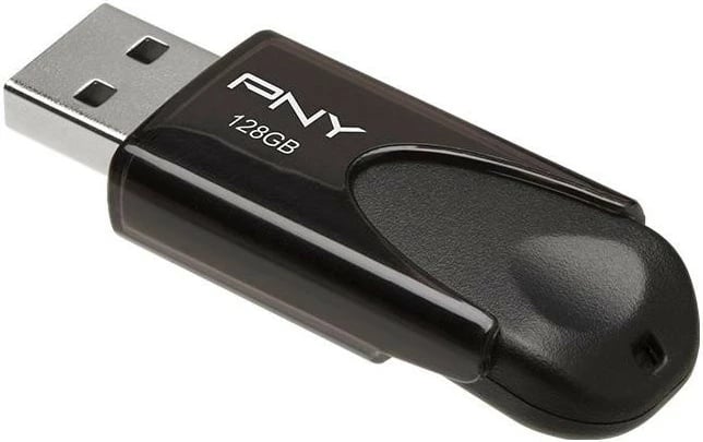 USB PNY 4, 128GB, e zezë