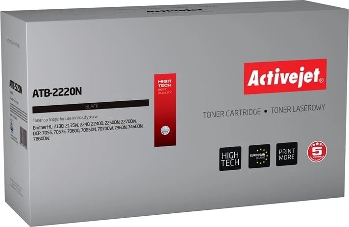 Toner zëvendësues Activejet ATB-2220N , i zi