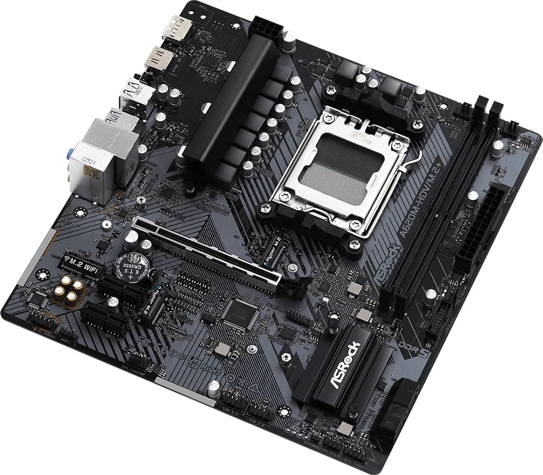 Pllakë amë Asrock A620M-HDV/M.2+ AMD A620, Socket AM5, micro ATX