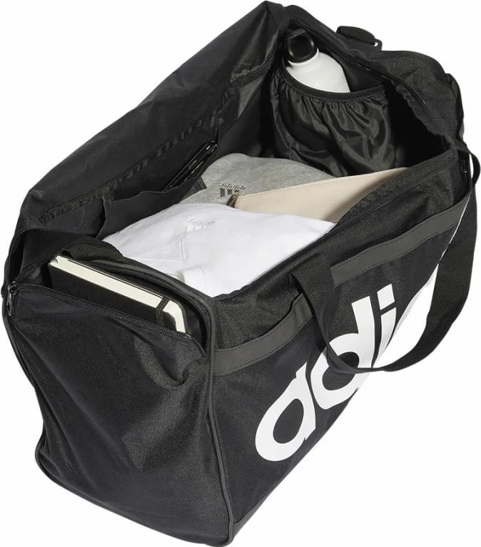 Cantë sportive adidas Linear Duffel M, e zezë