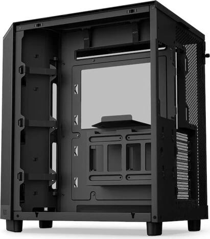 Kasë NZXT H6 Flow, Midi Tower, 2 x USB 3.1, 1 x USB-C 3.1, audio, e zezë