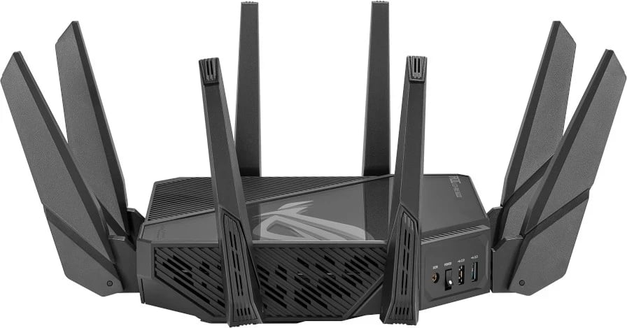 Router ASUS GT-AXE16000, 4 bërthama, 2.4 GHz, 5 GHz, 6 GHz, i zi