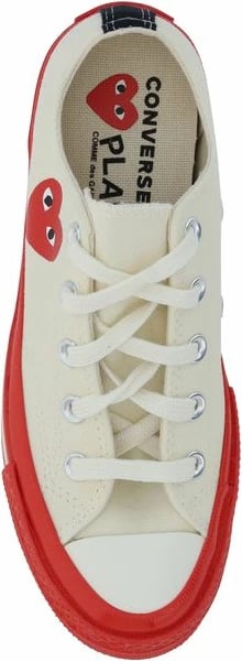 Atlete Comme des Garçons Play x Converse, për meshkuj, të bardha