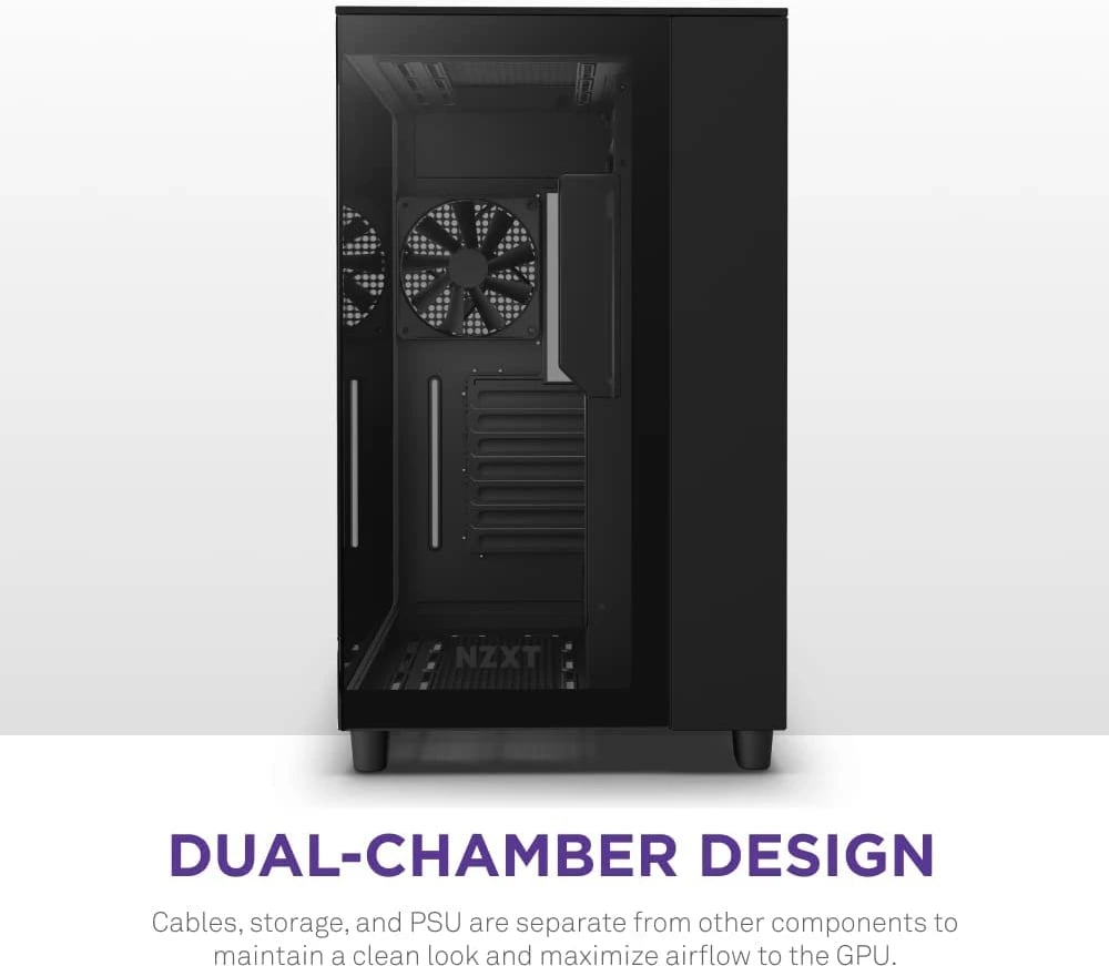 Kasë kompjuteri NZXT H9 Flow (CM-H91FB-01) - e zezë