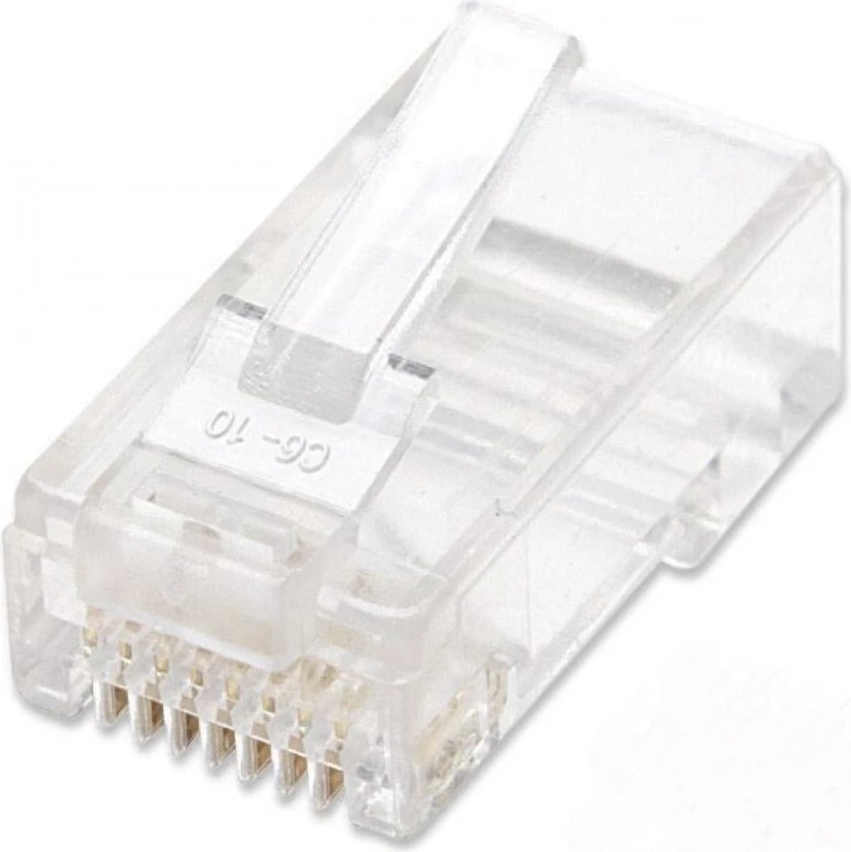 Adapter Techly 028894, RJ45 Cat6 UTP për kabëll të ngurtë, 100 copë, transparent