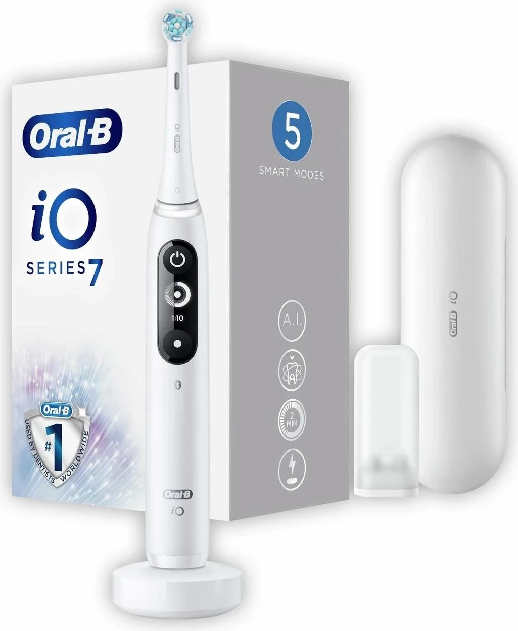 Furçë dhëmbësh elektrike Oral-B, Seria iO 7, e bardhë