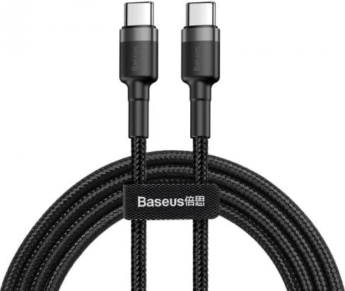 Kabel USB C Baseus Cafule, 1 m, Zi dhe Gri