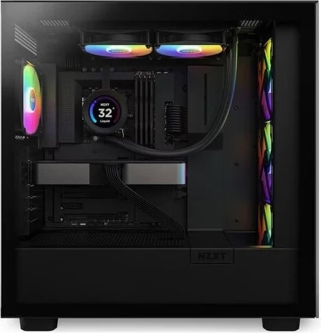 Ftohës me ujë NZXT Elite 240mm, RGB, i zi 