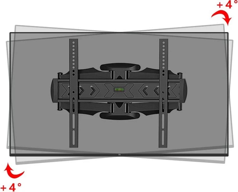 Mbajtëse murale për TV Gembird WM-58ST-01, 32”-58”, e zezë