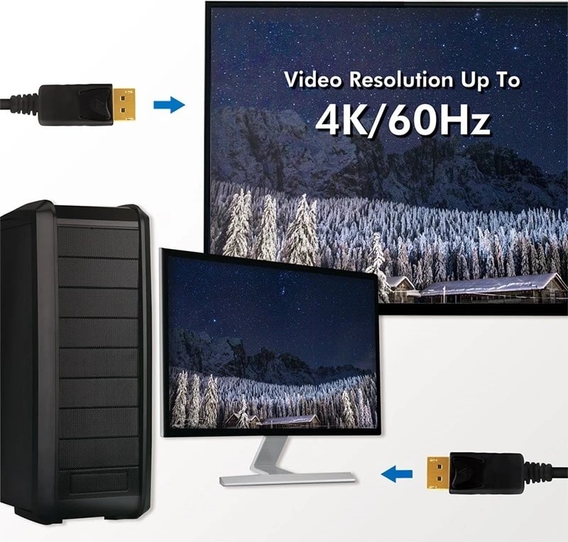 Kabllo LogiLink DisplayPort, 5.0m, i zi