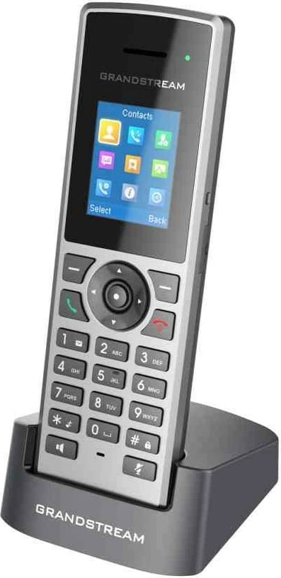 Telefon IP Grandstream DP722, i zi, i hirtë, wireless