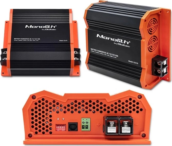 Karikuesi Qoltec 52479 Monolith për bateritë LiFePO4 AGM 12V | 20A | 250W