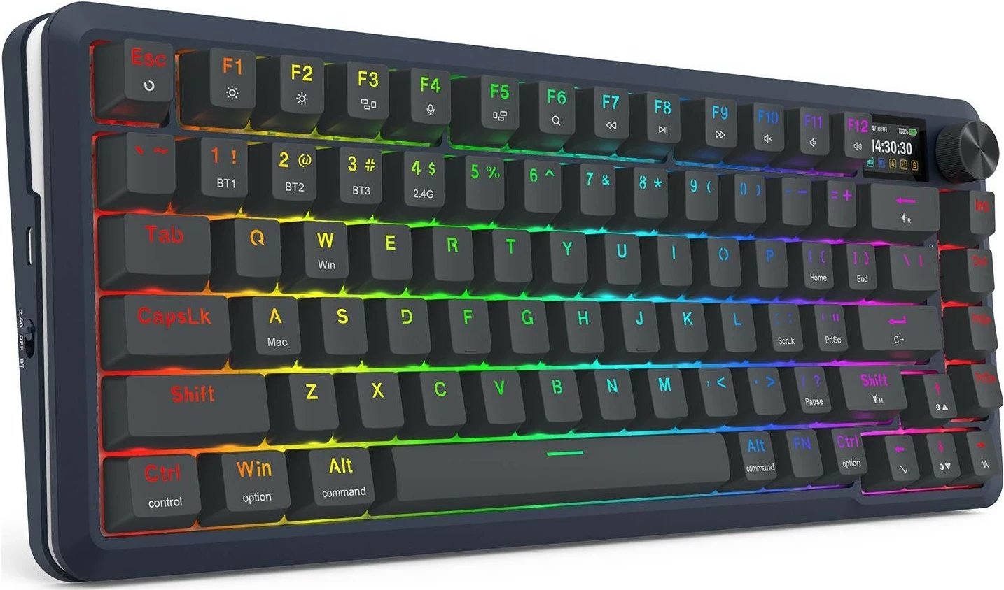 Tastierë Redragon Flekact K708-RGB-PRO, RGB, mekanike, e zezë