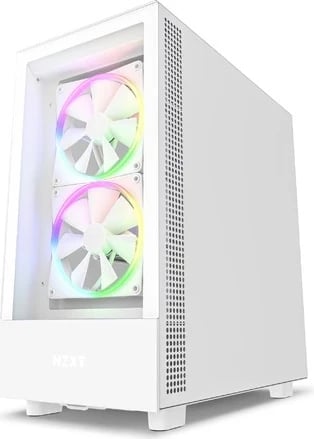 Kasë NZXT H5 Elite, Midi Tower, 1 x USB 3.1, 1x USB-C 3.1, audio, e bardhë