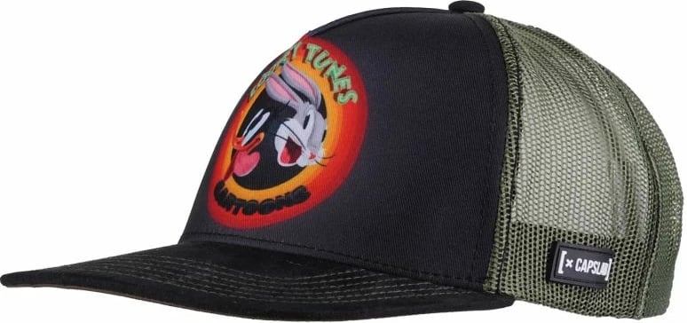 Kapelë Trucker Capslab Looney Tunes për meshkuj, e zezë