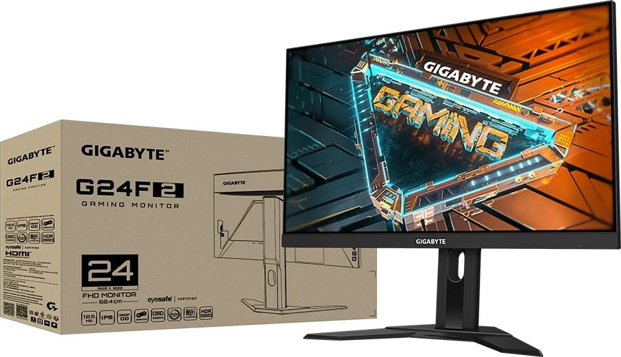 Monitor Gigabyte G24F 2, 23.8", Full HD, i zi