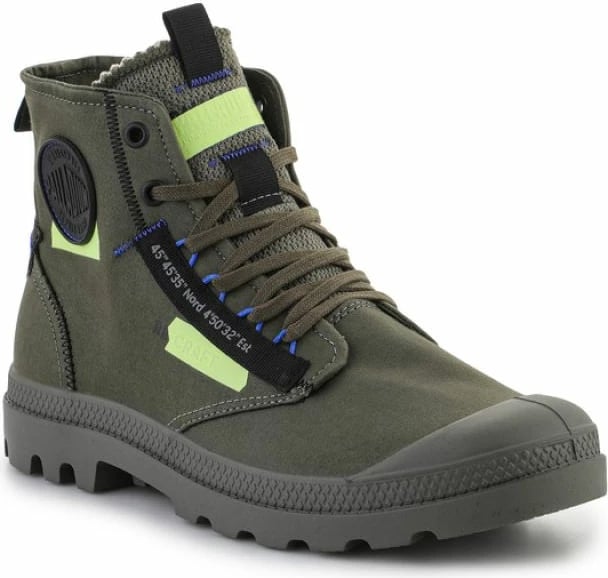 Këpucë Palladium Pampa HI Re-Craft për meshkuj dhe femra, të gjelbra