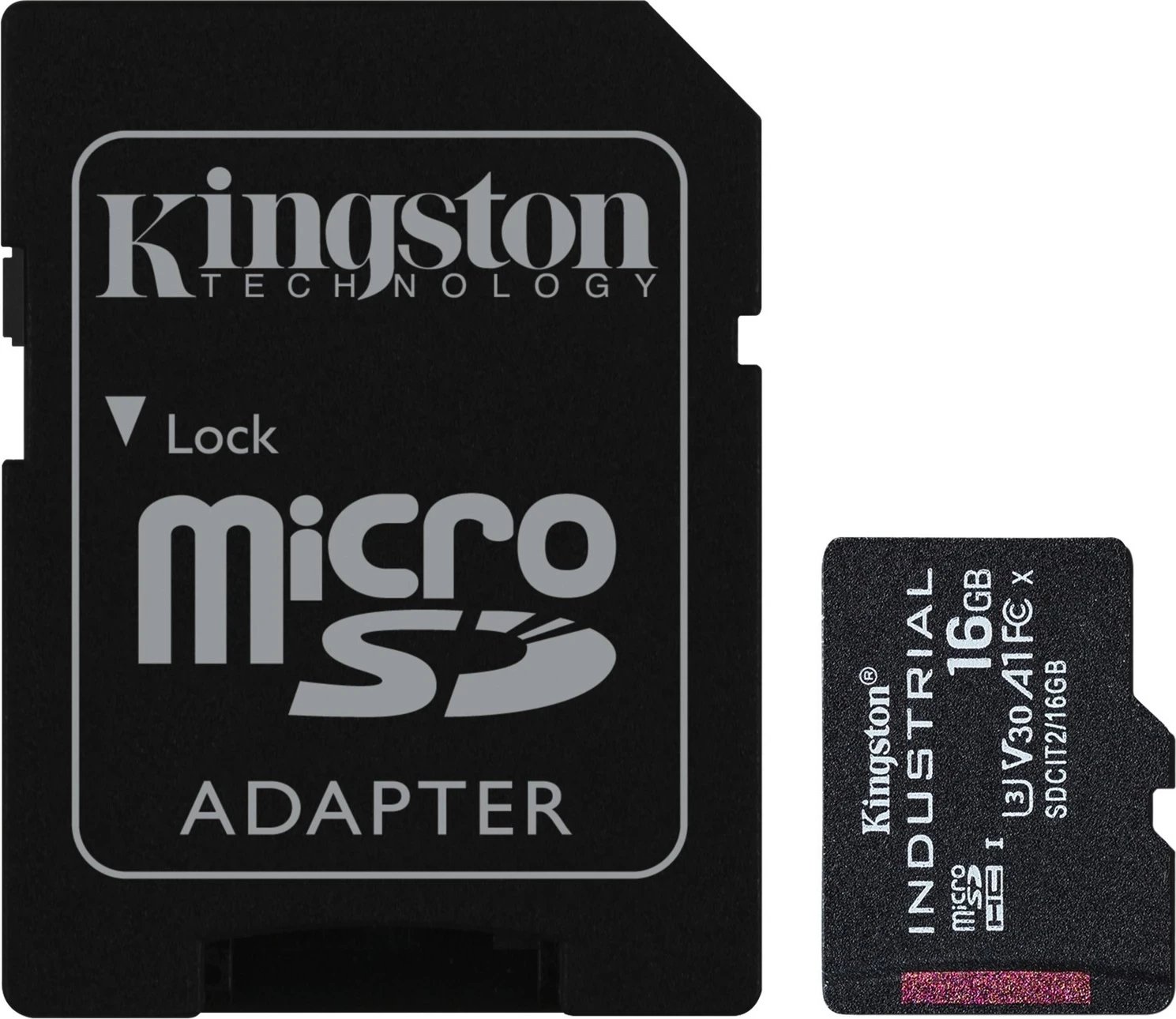 Kartelë microSD industriale Kingston, 16GB