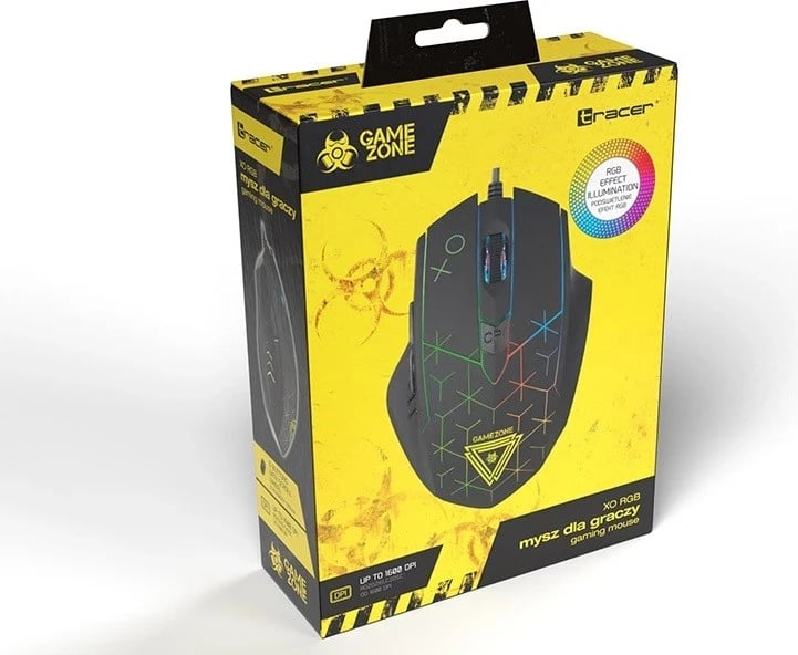 Maus Tracer Gamezone XO, RGB, 1600dpi, i zi 