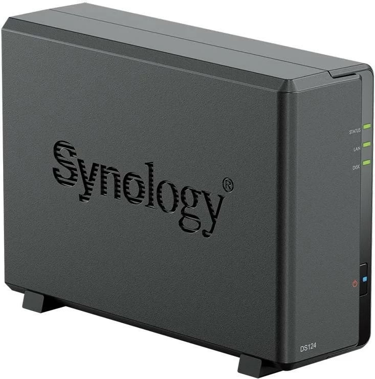 NAS Synology DS124, 12TB, freestanding, 1GB RAM, i zi