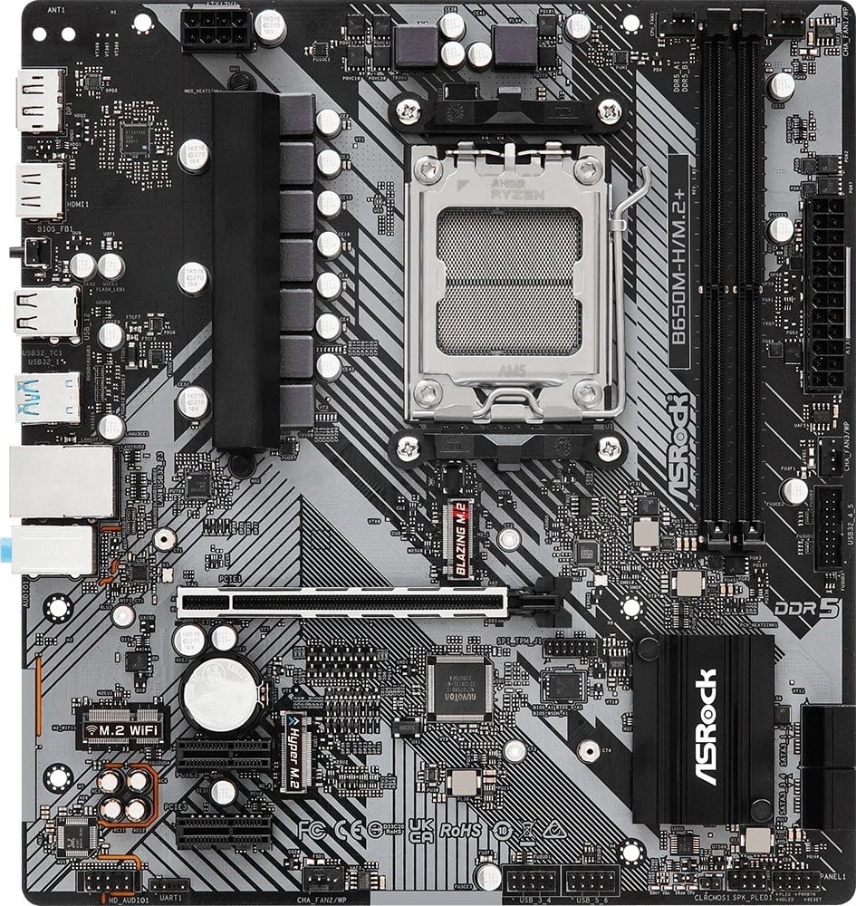 Pllakë amë ASRock B650M-H/M.2+, micro ATX