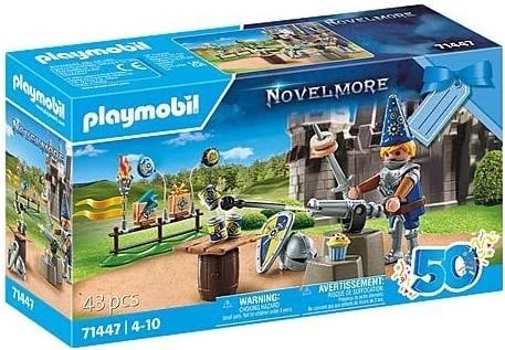 Set i bllokave ndërtimi Playmobil Novelmore 71447, për festën e rycerit