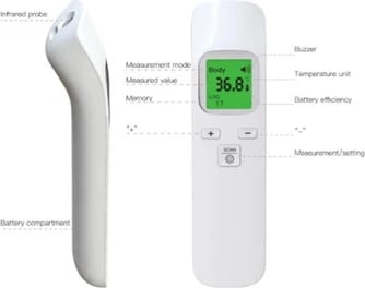 Termometer Digjital, Universal, Infrared