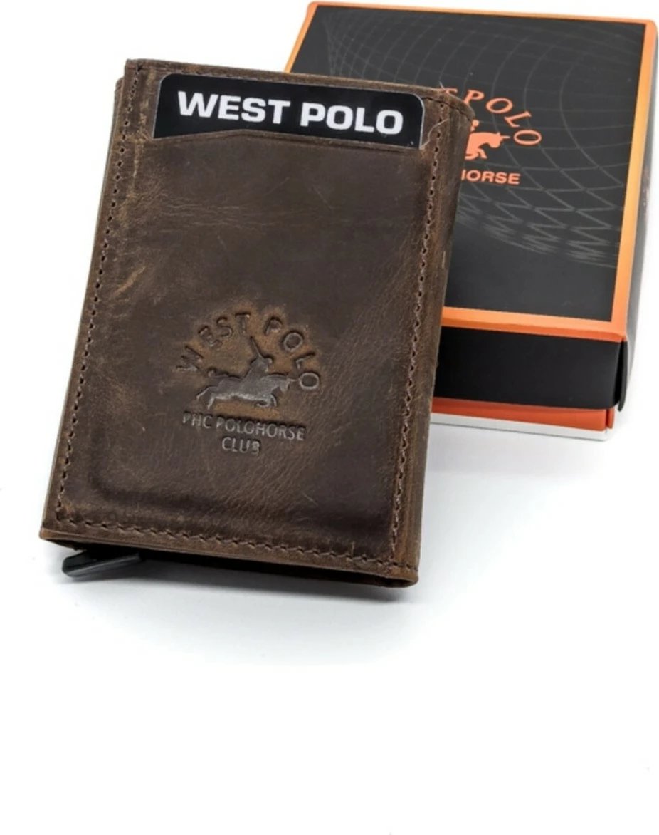 Kuletë WEST POLO, Genuine Crazy Leather, e kaftë