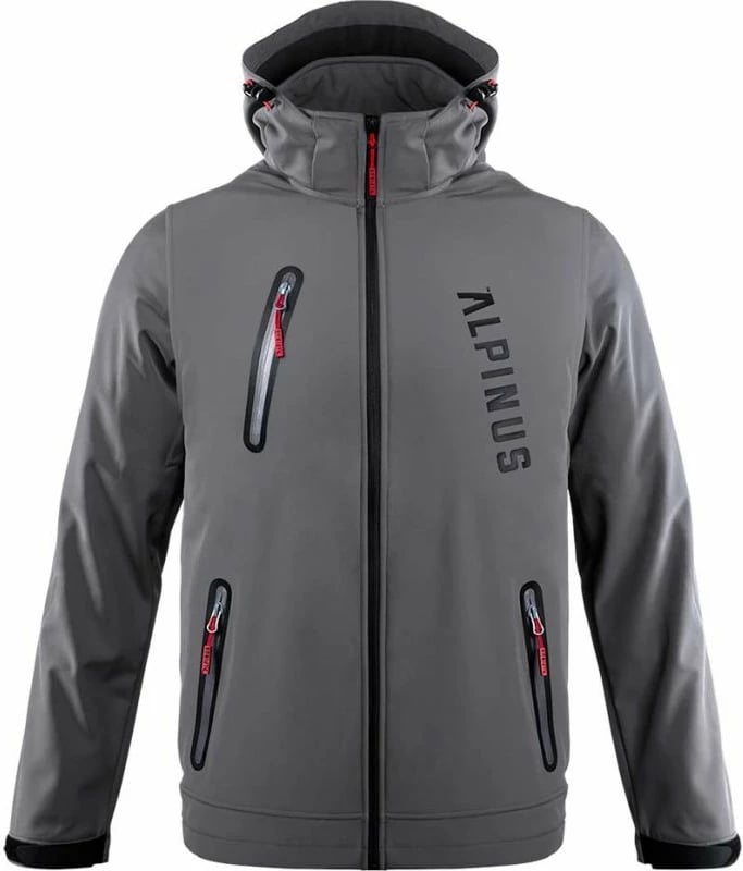 Xhakete softshell për meshkuj Alpinus Denali, gri