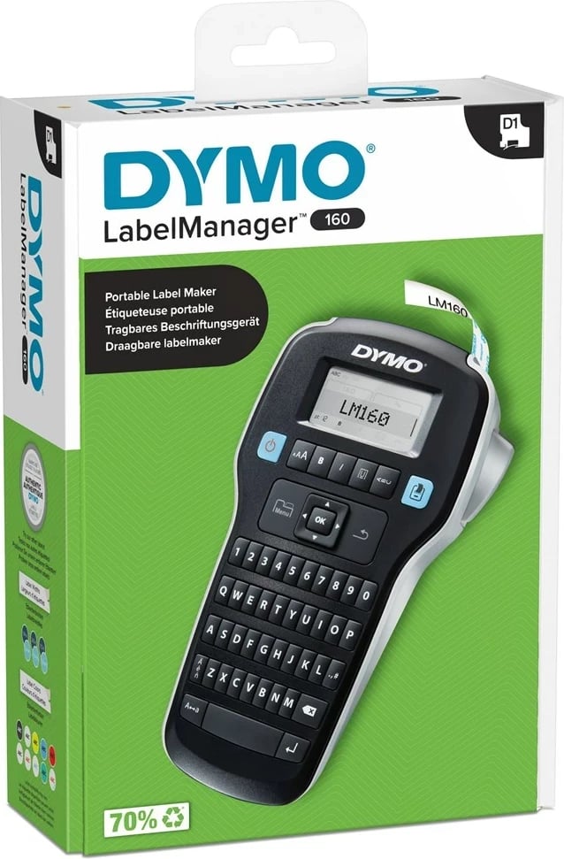 Printer etiketa DYMO LabelManager 160, Argjendtë