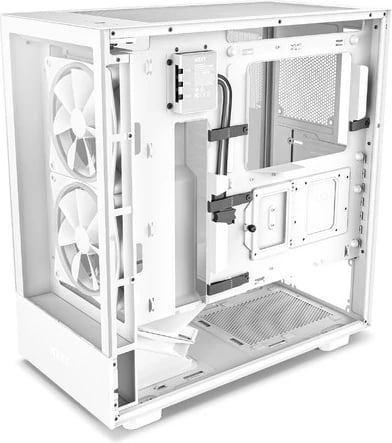 Kasë NZXT H5 Elite, Midi Tower, 1 x USB 3.1, 1x USB-C 3.1, audio, e bardhë