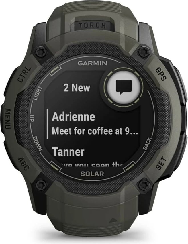 Smartwatch Garmin Instinct 2X Solar, 1.1",, 0.064GB, GPS, e gjelbër