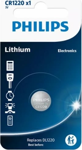 Philips Bateri CR1220 mini litium