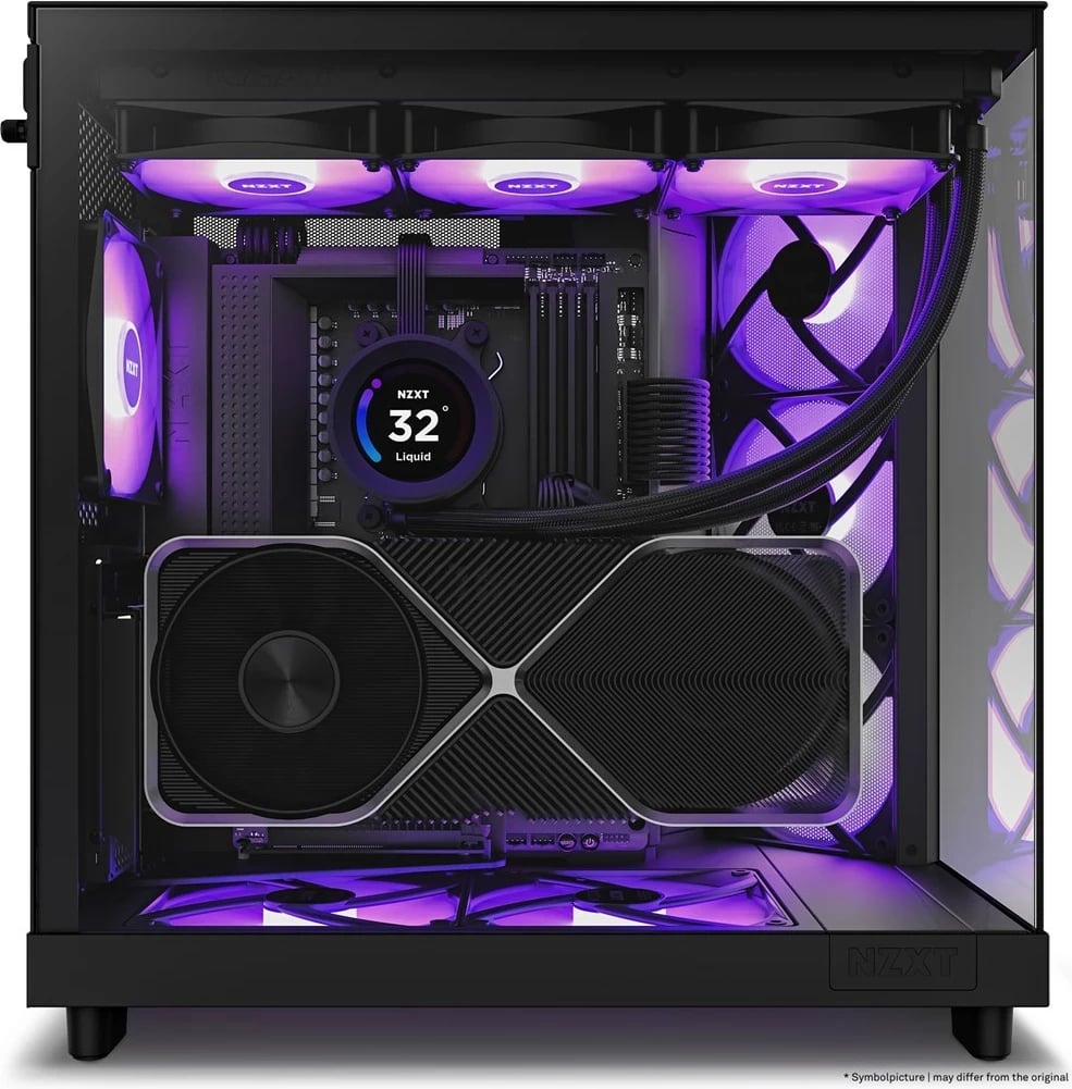 Kasë NZXT H6 Air Flow Midi Tower, E zezë