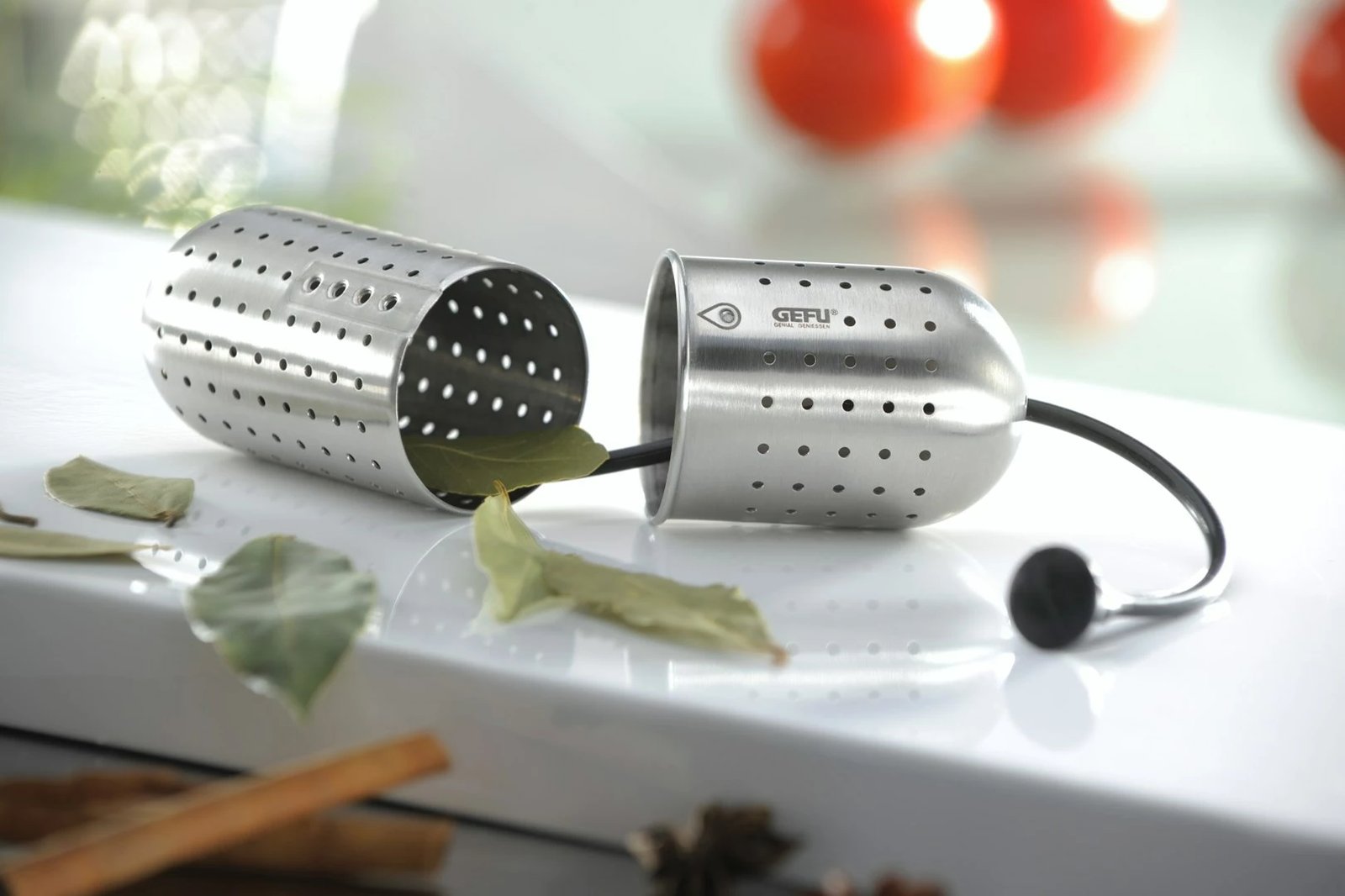 Infuzer GEFU GUSTO, Silikon, Çelik inox, i zi