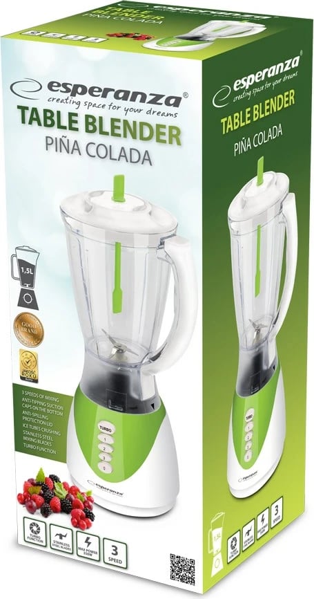 Blender Esperanza EKM023G, 350W, 1.5L, Jeshil