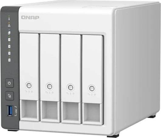 NAS Qnap TS-433, 4GB RAM, 4 disqe, bardhë