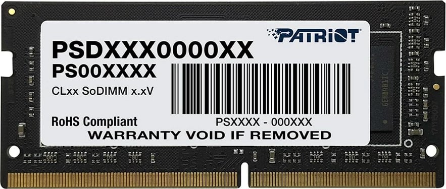 RAM Memorje Patriot SIGNATURE DDR4 SO-DIMM 8GB 3200MHz, e zezë