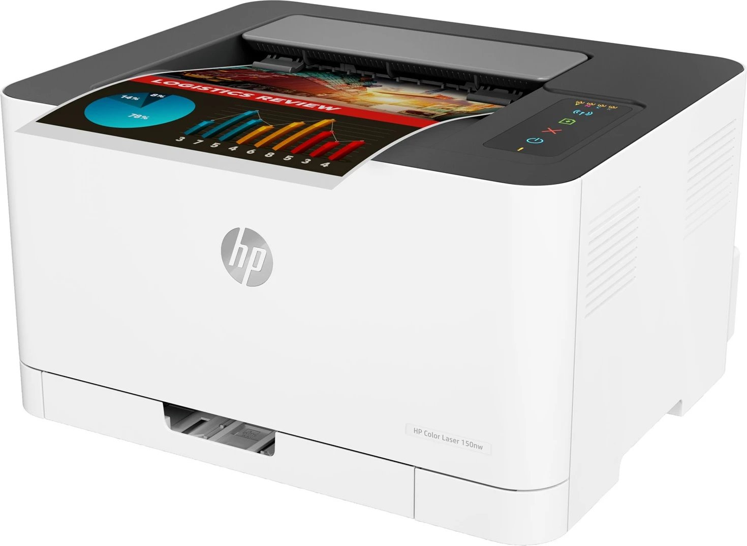 Printer HP Color Laser 150nw, i bardhë  