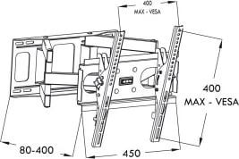 Mbajtës TV ART RAMT AR-51