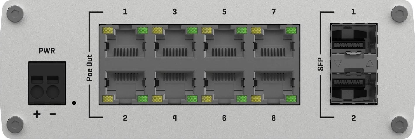 Switch Teltonika TSW210, Unmanaged, Gigabit Ethernet (10/100/1000), Montim në mur