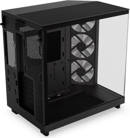 Kasë NZXT H6 Flow RGB, Midi Tower, 3 x 120mm, e zezë